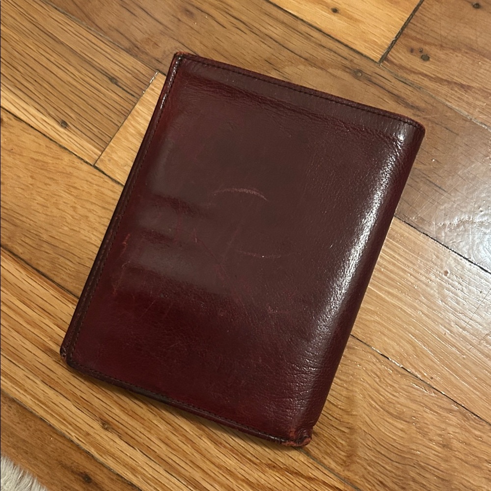 Coach Leather Bifold Passport Wallet in Deep Burgundy - Picture 6 of 8